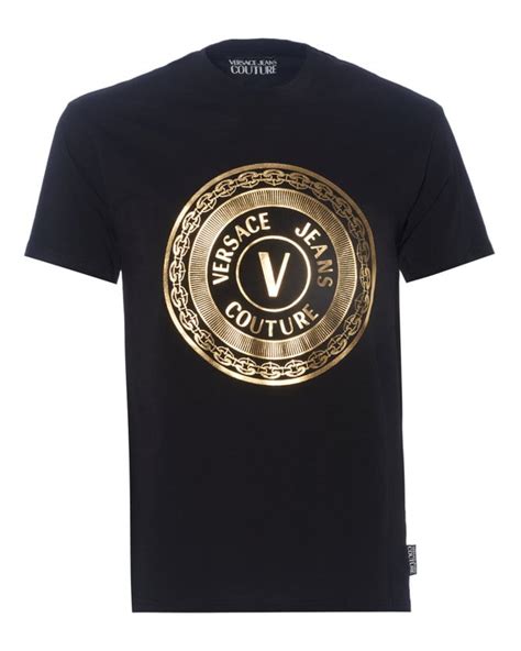 versace jeans tshirt v print